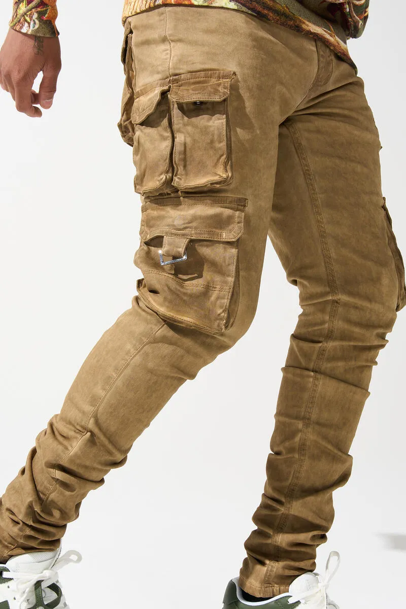 SERENEDE Tigers Eye Cargo Jeans (BROWN)