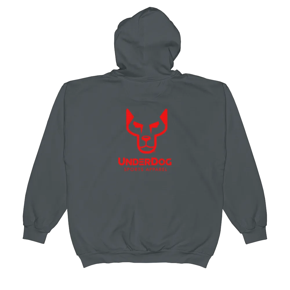 Unisex  Zip Hoodie, UD Logo Red
